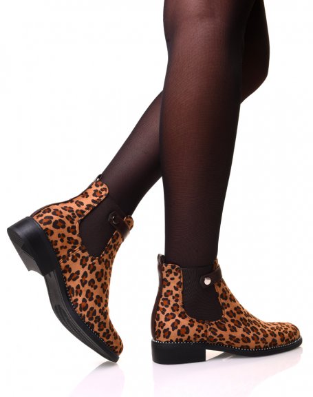 Chelsea boots imprim lopard