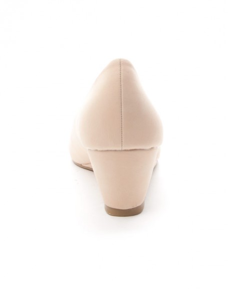Chaussures femme Style Shoes: Escarpin compense beige