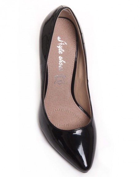 Chaussures femme Style Shoes: Escarpin noir vernis
