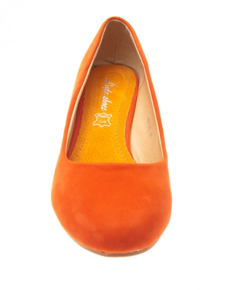 Chaussures femme Style Shoes: escarpins compenss orange