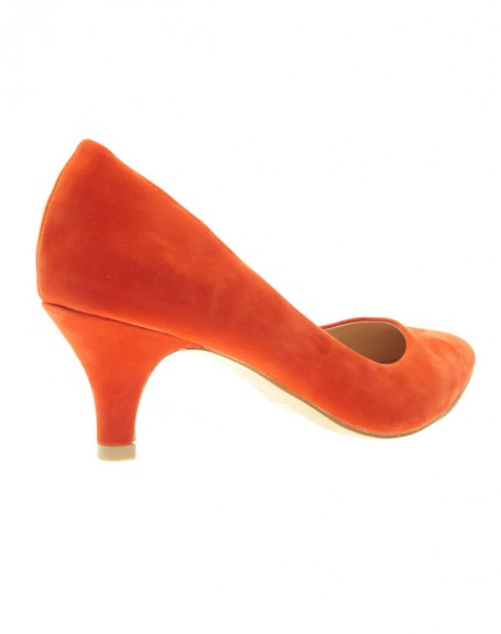Chaussures femme Style Shoes: Escarpins orange 