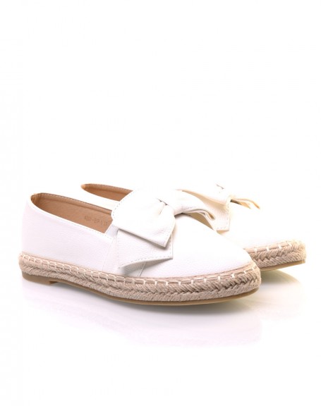 Espadrilles blanches  noeud