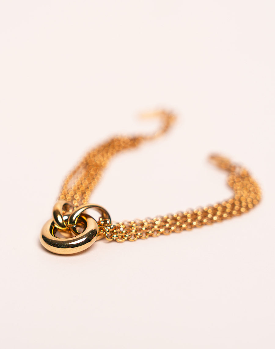 Bracelet doré en acier inoxydable