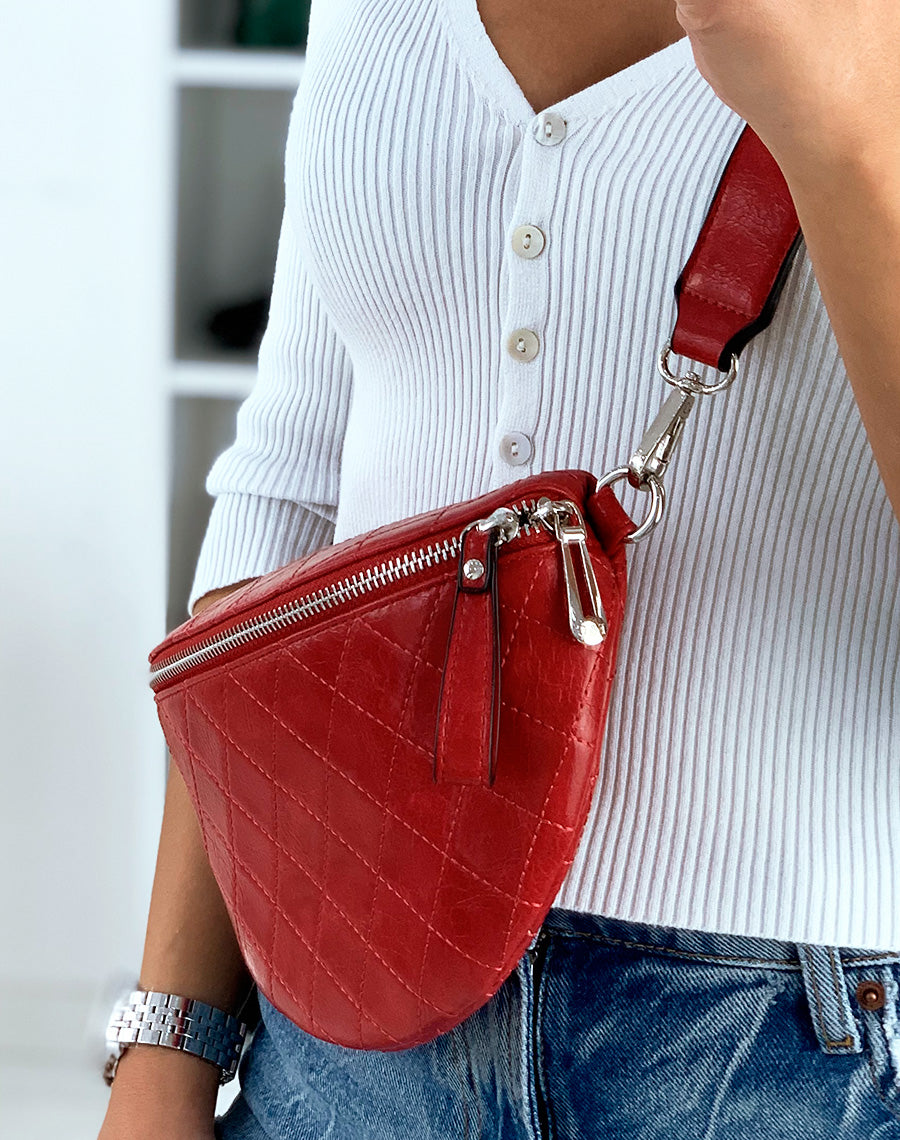 Banane quadrillée rouge