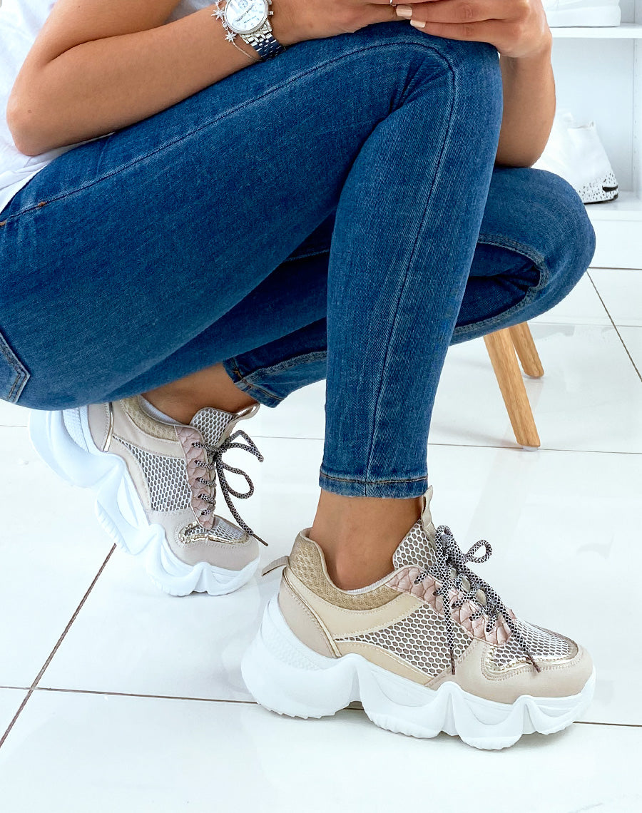 Baskets beiges