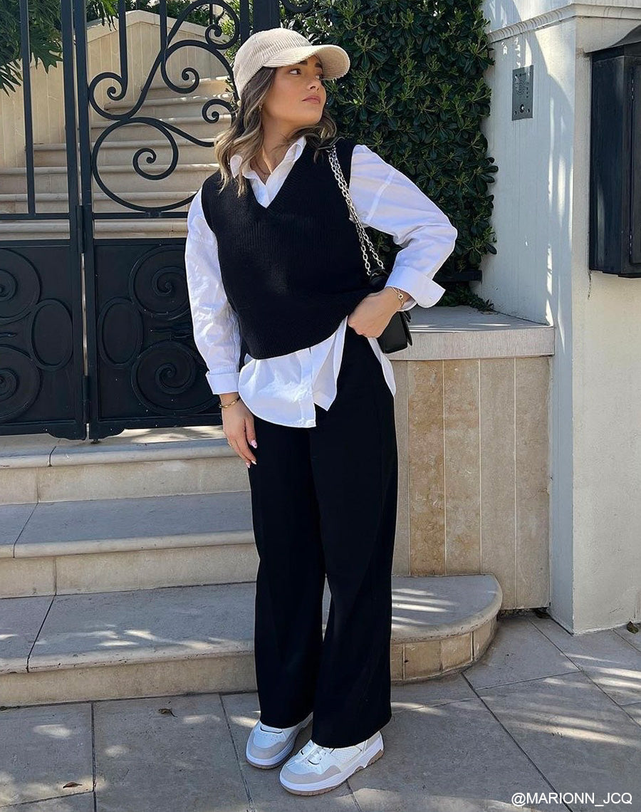 Baskets beiges à empiècements dorés et suédine grise