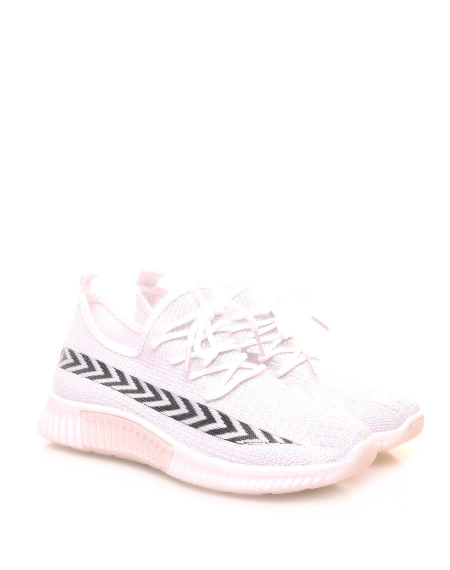 Baskets blanches respirantes et souples