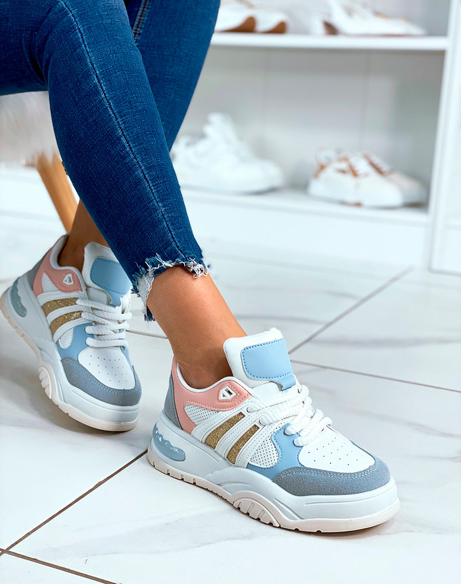 BASKETS ? EMPI?CEMENT MULTICOLORE POUR FEMMES