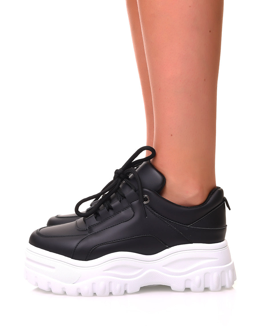Baskets noires à plateforme