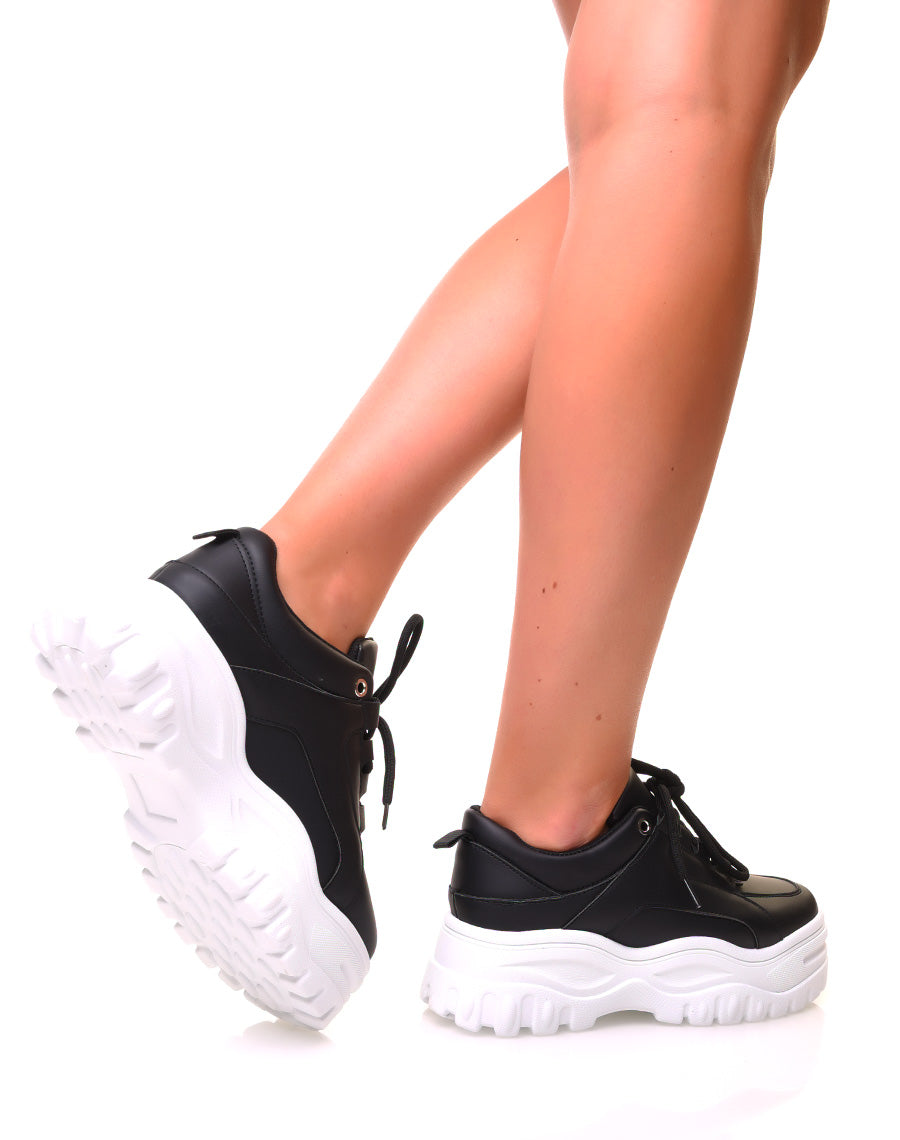Baskets noires à plateforme