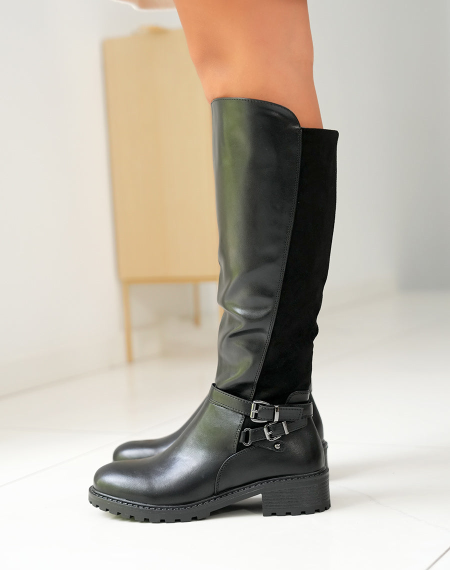 Bottes Bi-Matière Noires : Tradition et Modernité