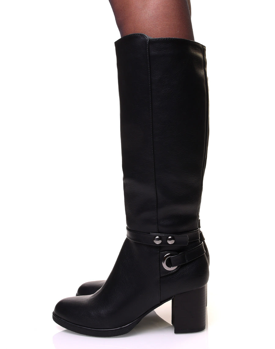 Bottes à talons noires