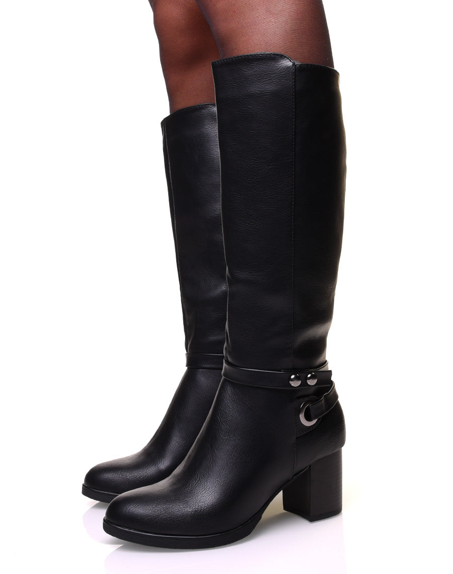 Bottes à talons noires
