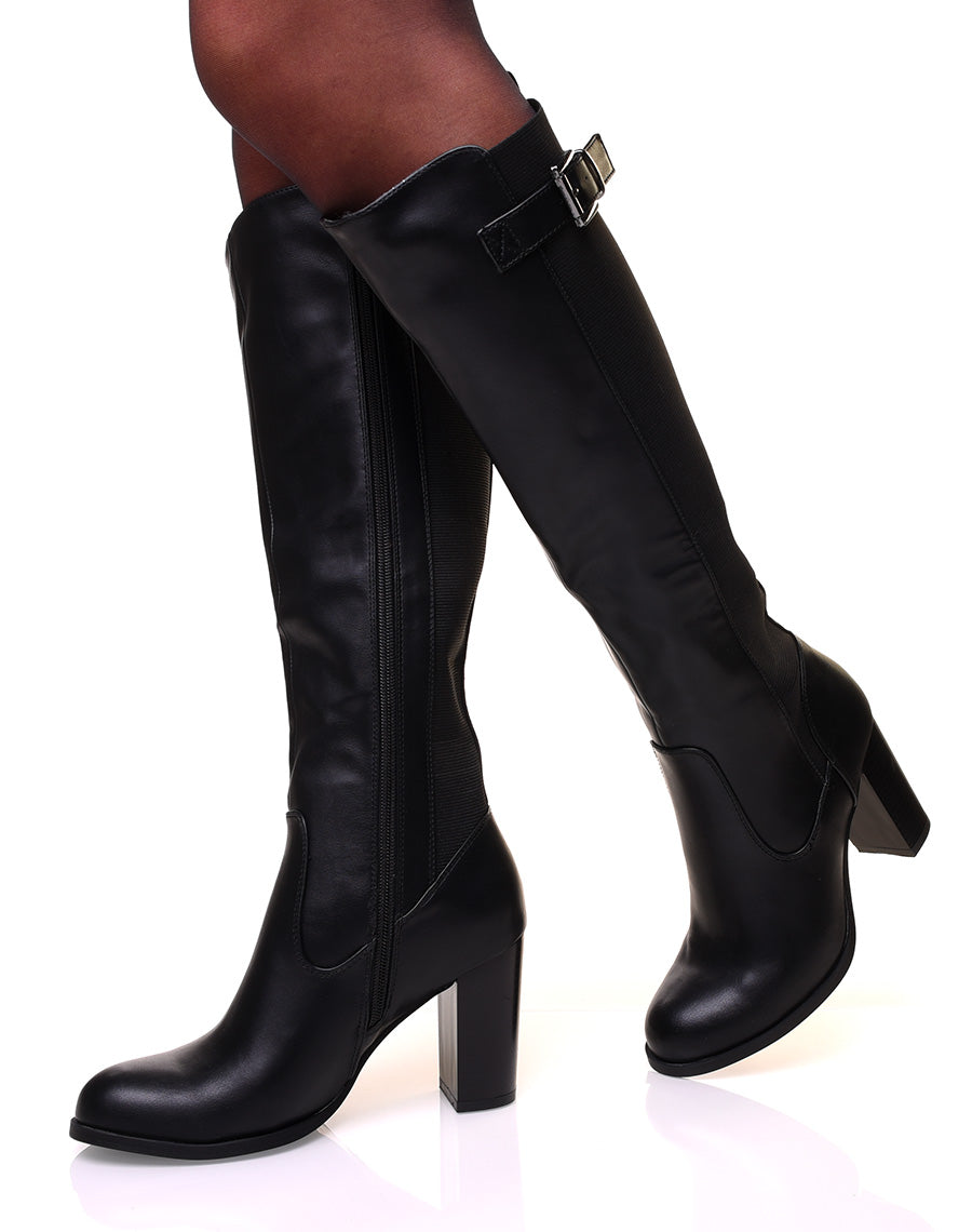 Bottes à talons noires
