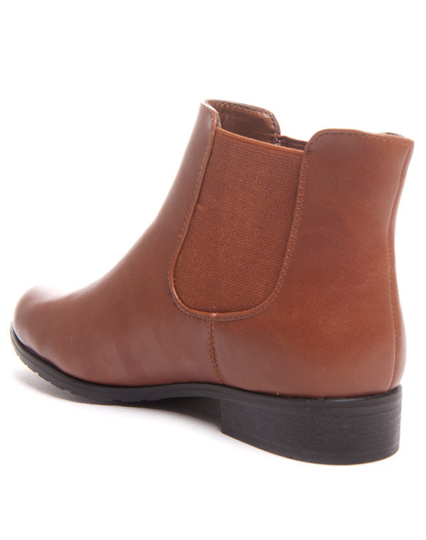 Bottine chelsea camel