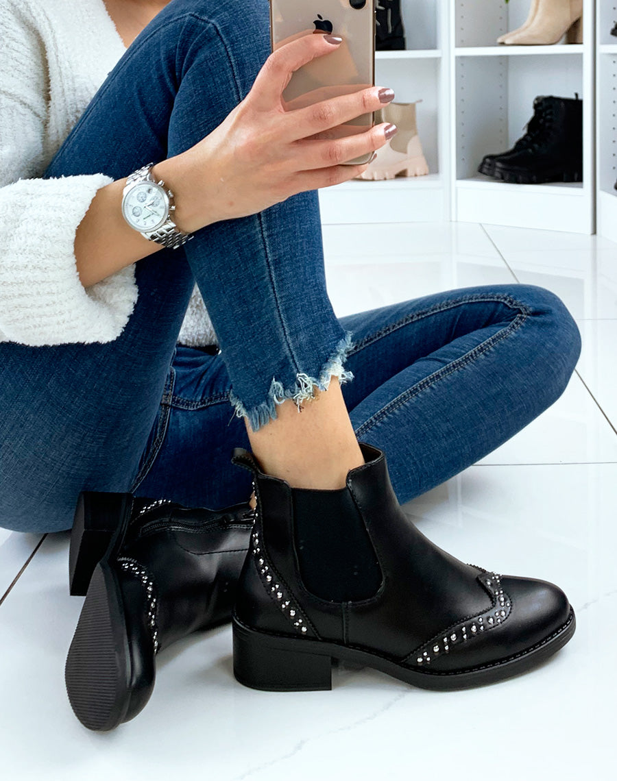 Bottines basses noires