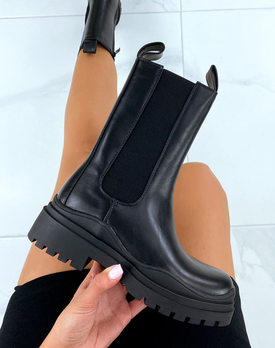Bottines Chelsea Chunky noires