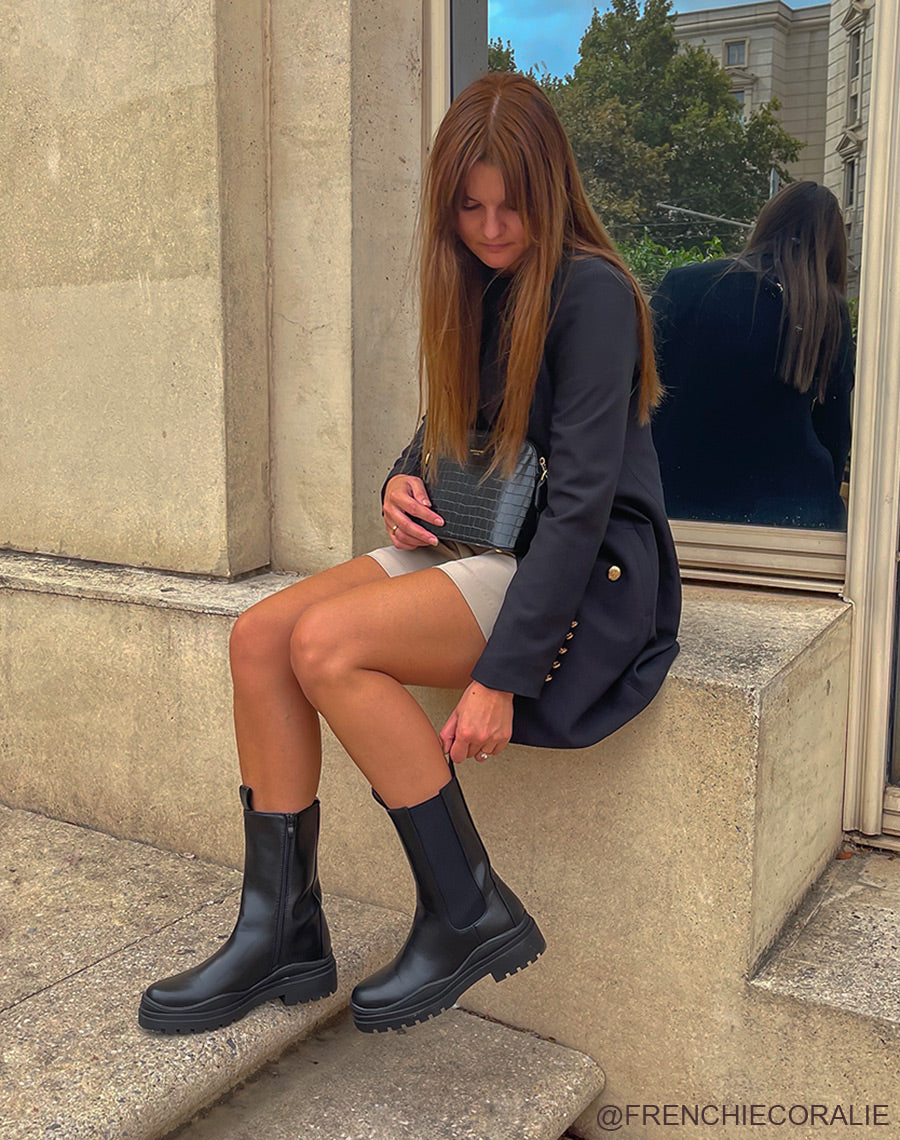 Bottines Chelsea Chunky noires