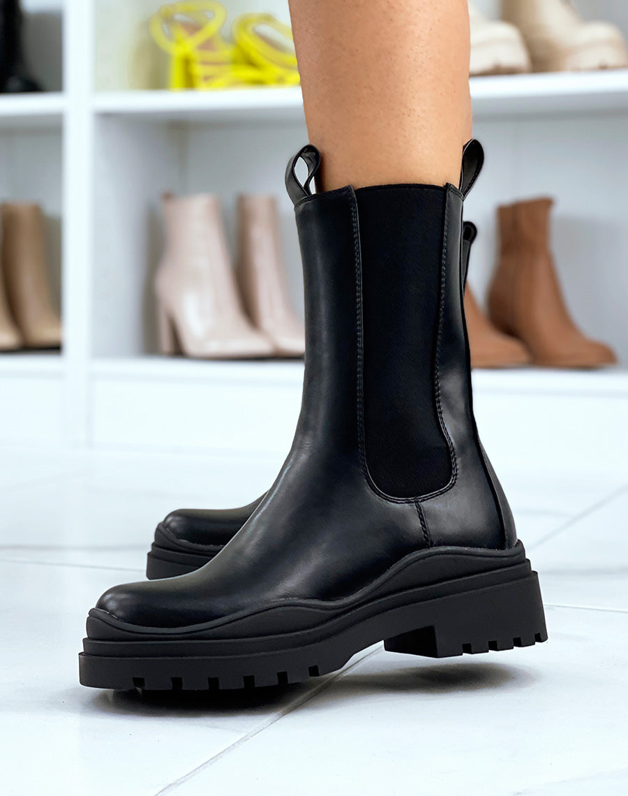 Bottines Chelsea Chunky noires