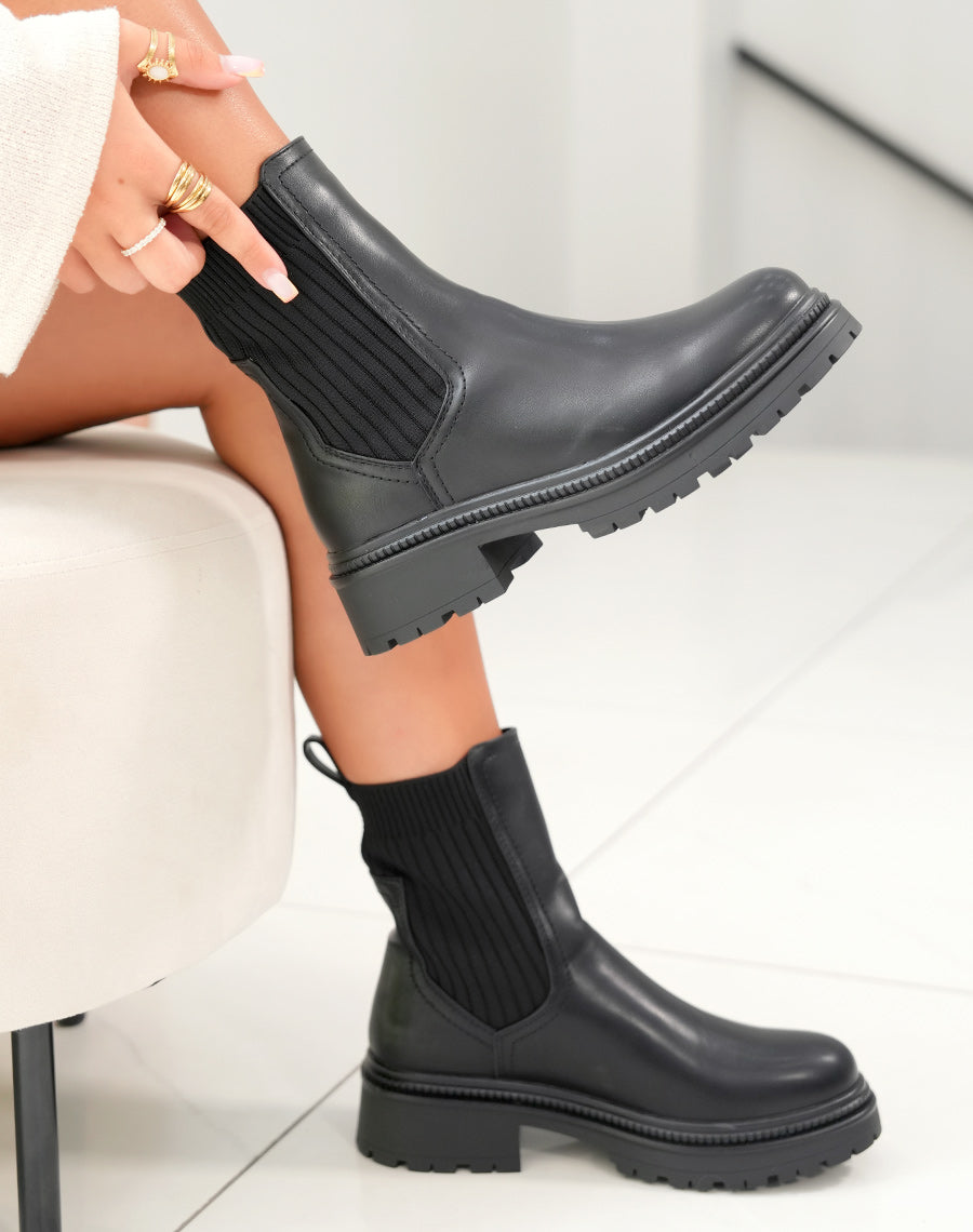 BOTTINES CHELSEA NOIRE : AUDACE & ÉLÉGANCE