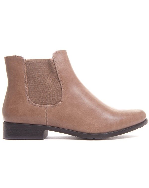 Bottines chelsea taupe