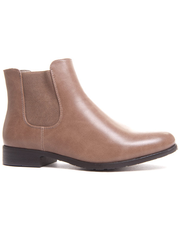 Bottines chelsea taupe