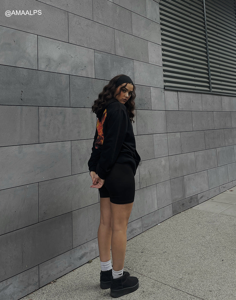 Bottines en suédine noire basses fourrées