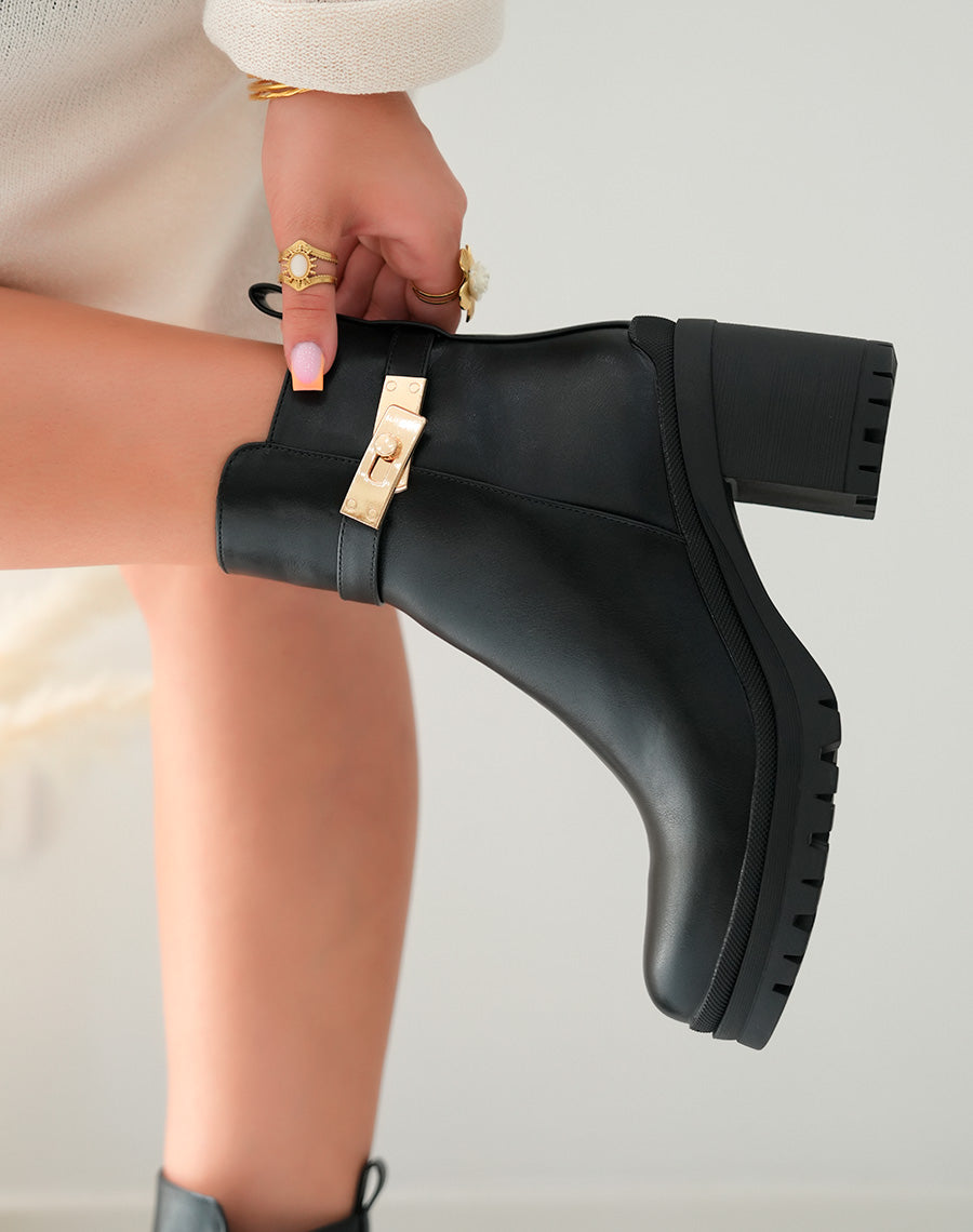 Bottines Femme Noires à Talon Haut