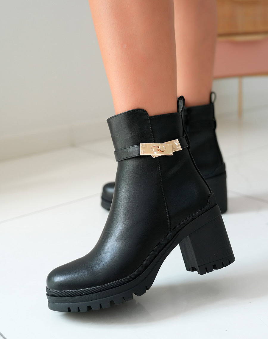 Bottines Femme Noires à Talon Haut