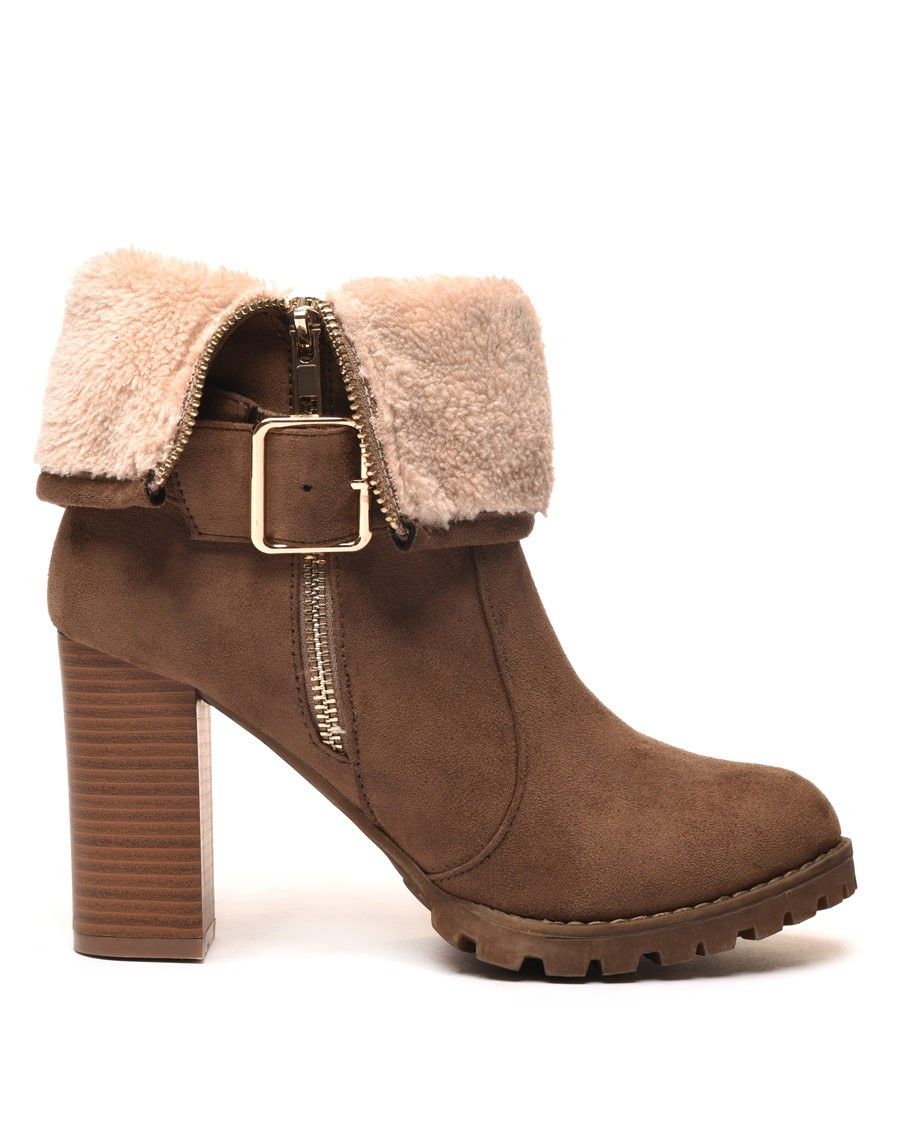 BOTTINES ROMY - TAUPE