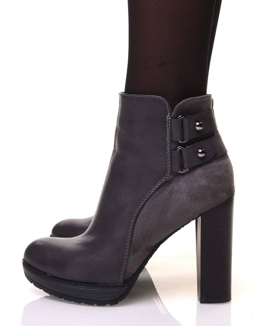 Bottines grises taille 40 : Achat occasion | Bottes (femme) Forever Folie Gris Très bon état Bottines grises taille 40 : Achat occasion | Bottes (femme) Forever Folie Gris Très bon état
