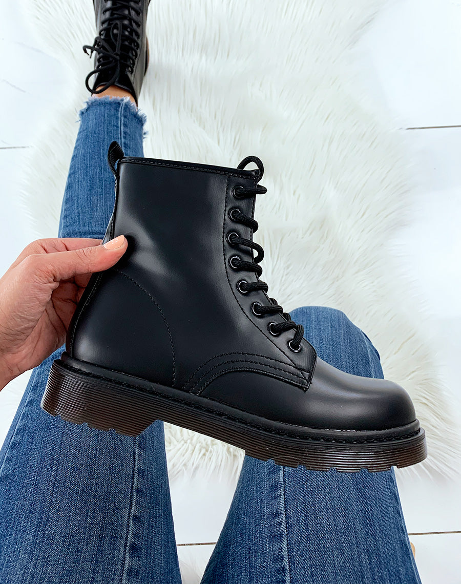 Bottines montante noire