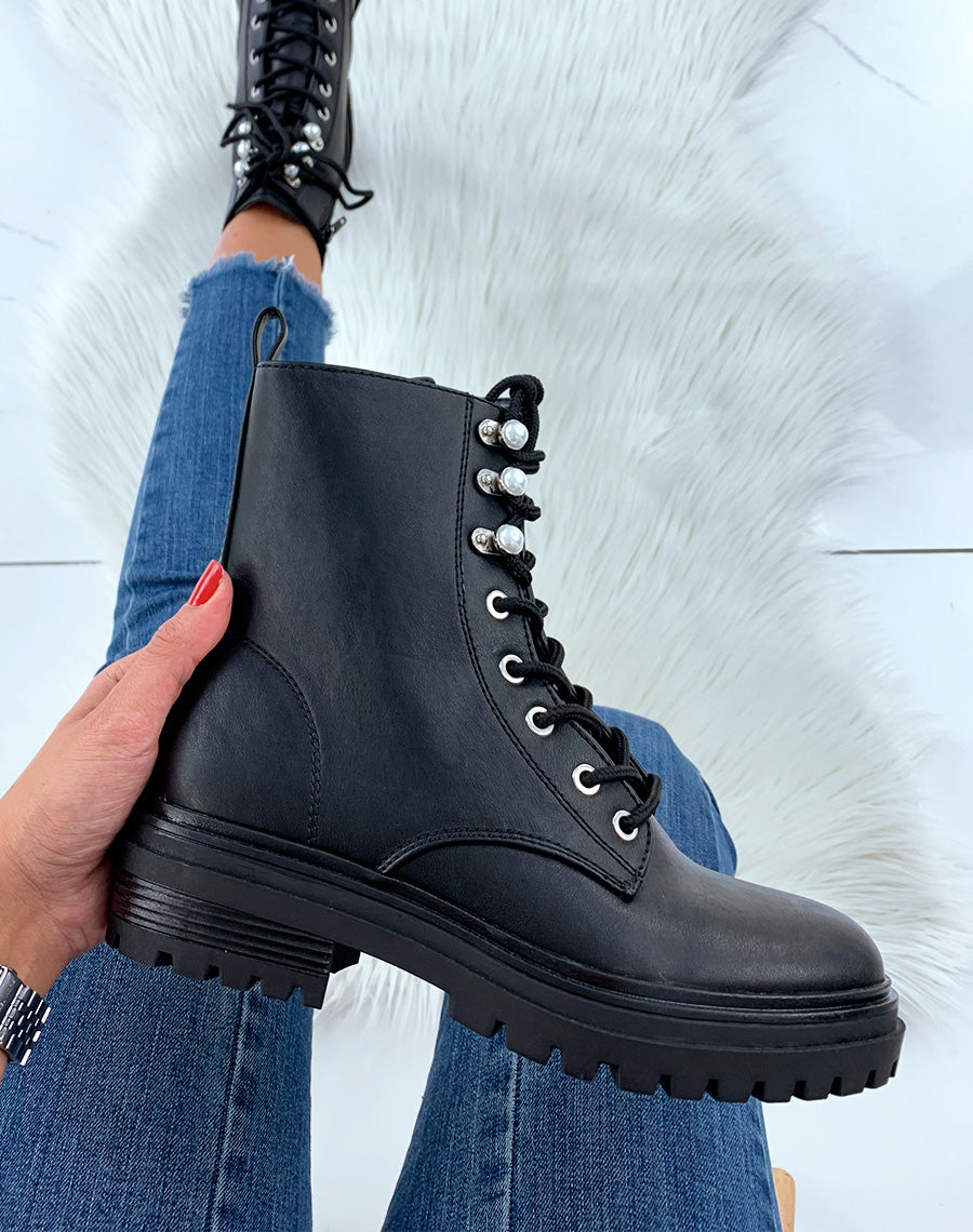 Bottines montantes noires