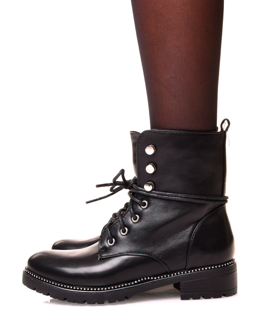 Bottines montantes noires