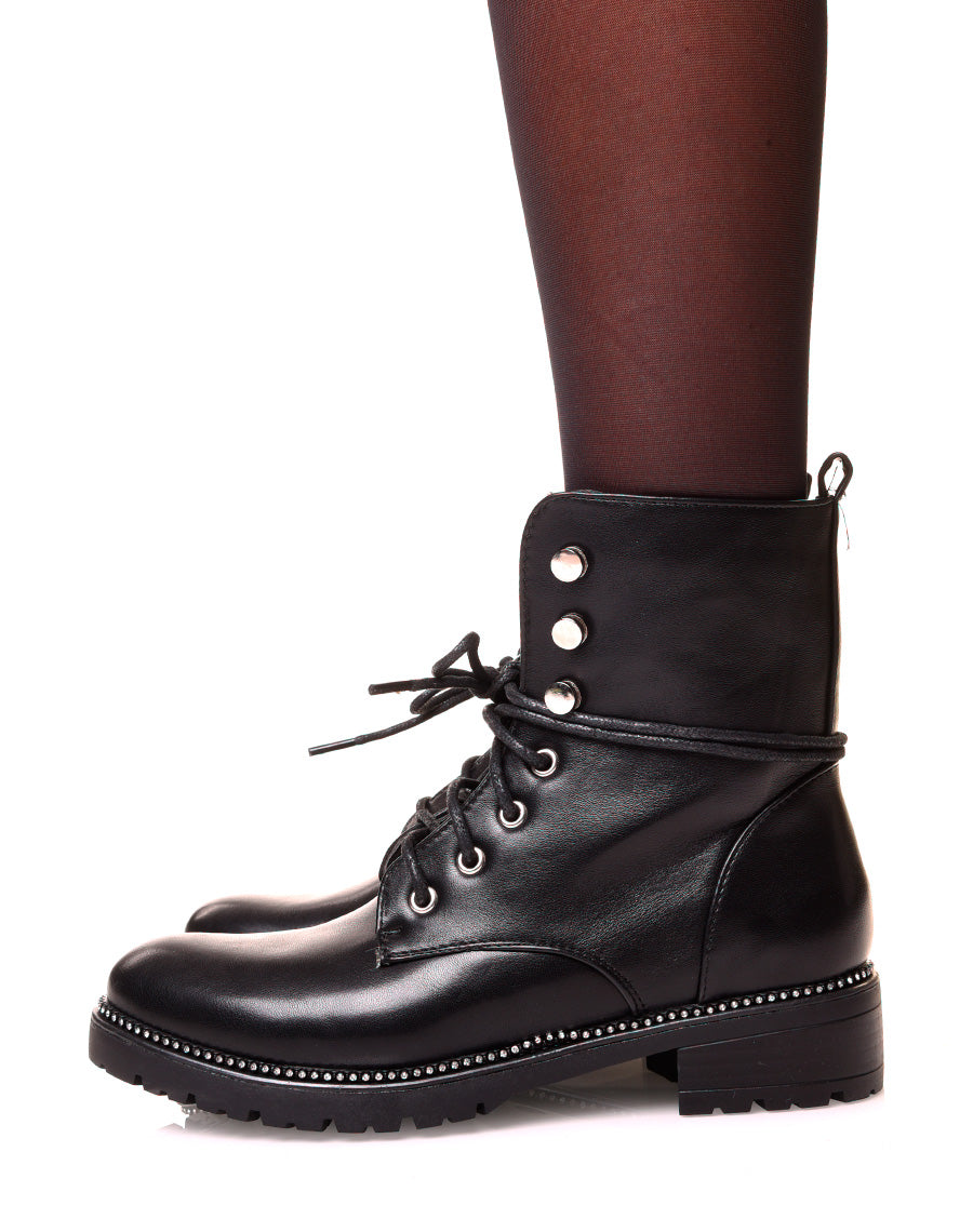 Bottines montantes noires