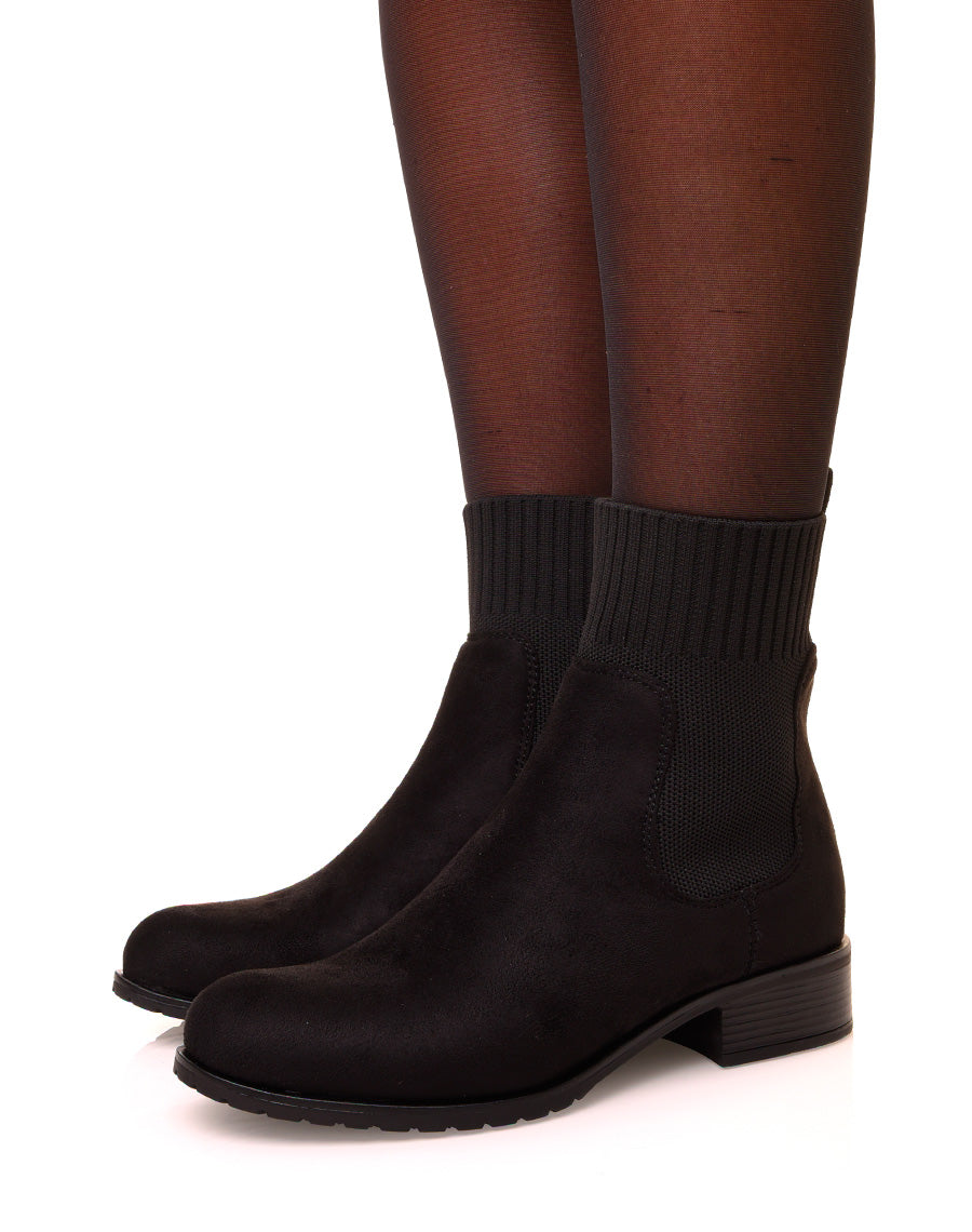 Bottines noires montantes