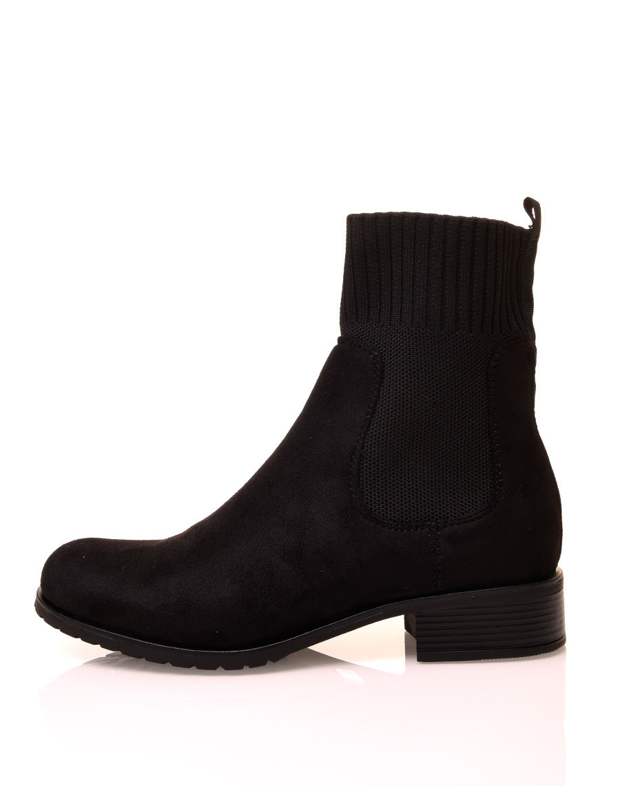Bottines noires montantes