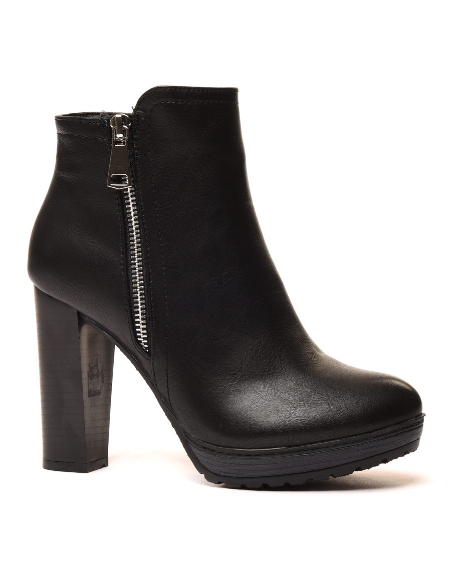Bottines à talons noires