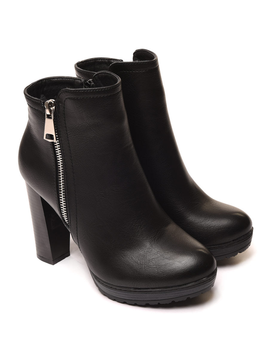Bottines à talons noires
