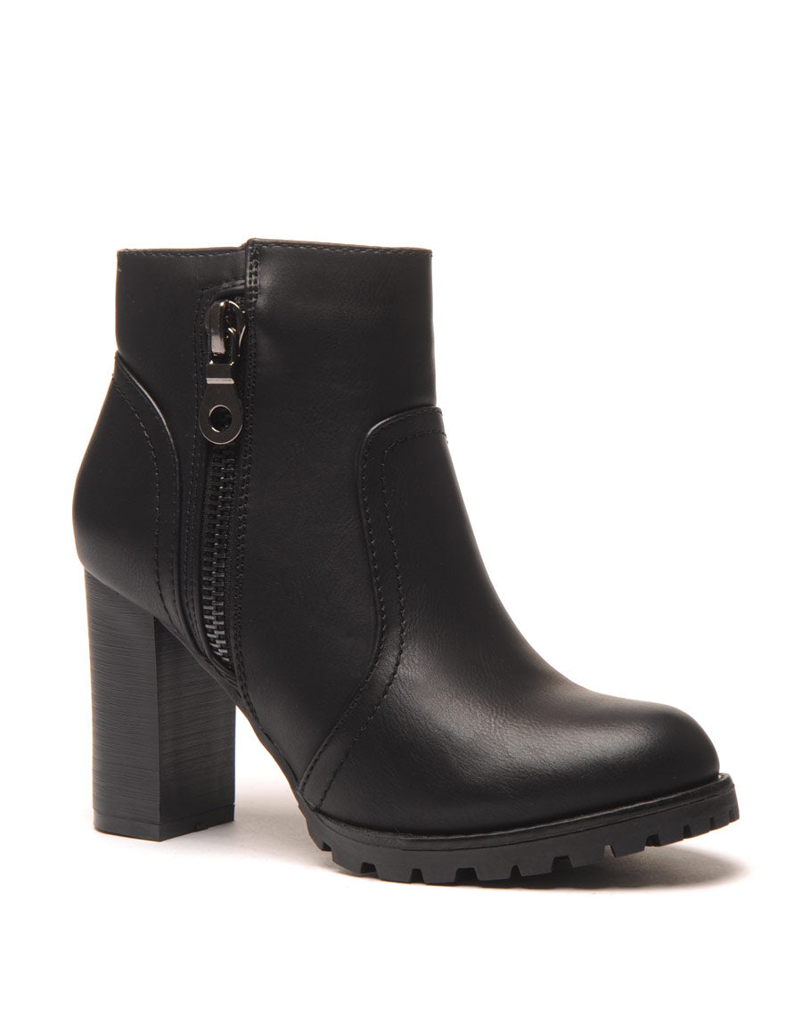 Bottines à talons noires hautes