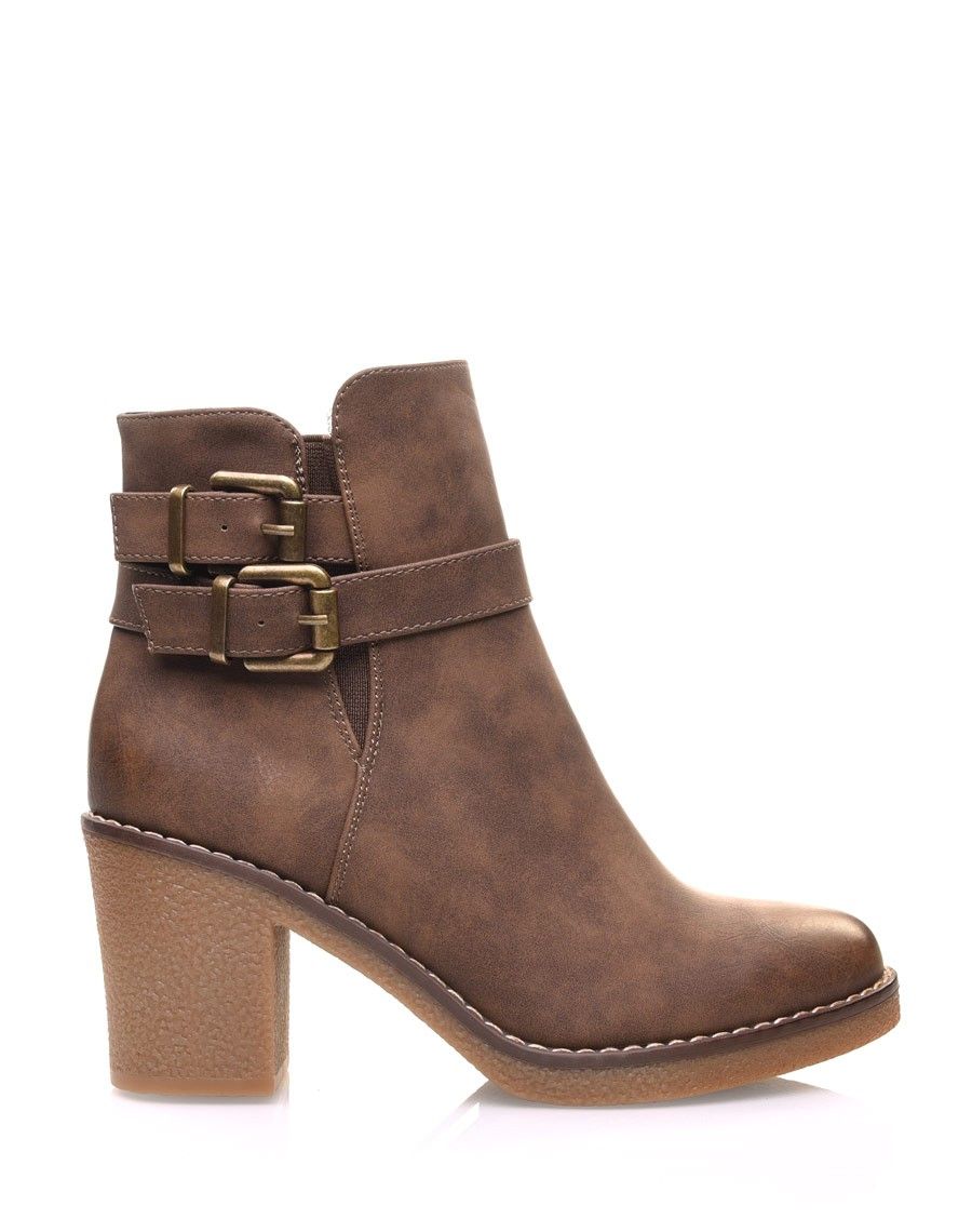 BOTTINES ROMY - TAUPE main image 1