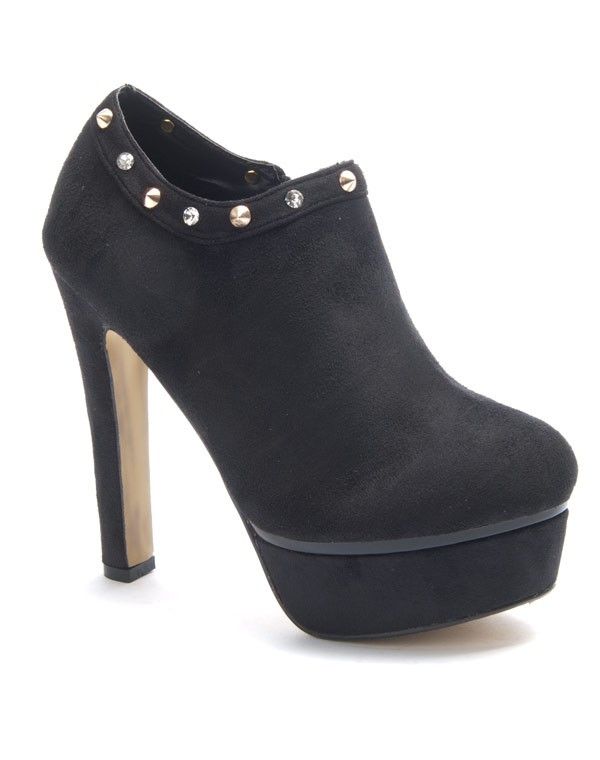 Chaussure femme Jennika: Bottine à talon noire