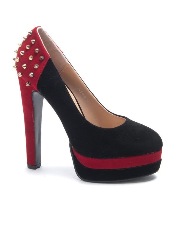 Chaussure femme Sinly: Escarpin clouté noir
