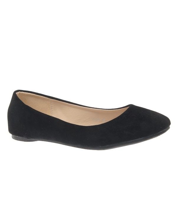 Chaussure femme Style Shoes: Ballerine uni noire
