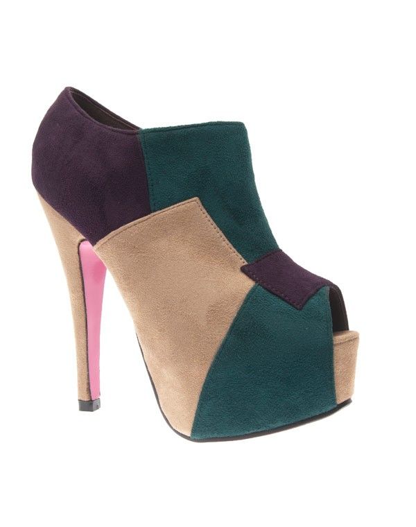 Chaussure femme Style Shoes: Escarpin multi couleur beige