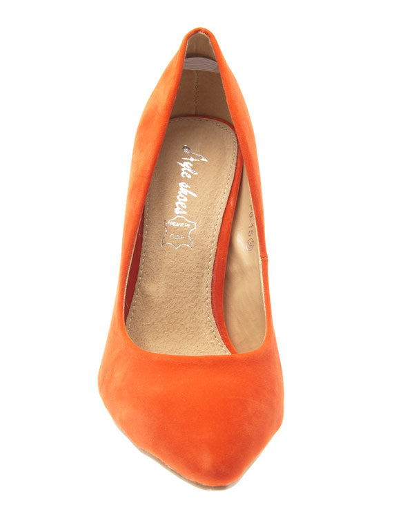 Chaussure femme Style Shoes: Escarpin orange