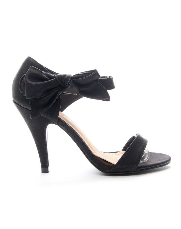 Chaussures femme Alicia: Escarpin ouvert - noir