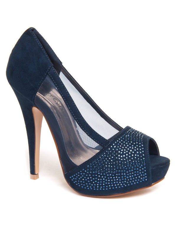 Chaussures femme Beauty Girl's: Escarpins bleus en résine
