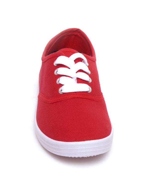 Chaussures femme Ideal: Tennis rouge