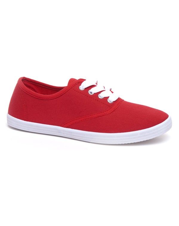 Chaussures femme Ideal: Tennis rouge